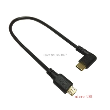 De înaltă calitate placat cu aur de plug 20cm USB-C USB3.1 Tip-c de sex Masculin la Micro USB 2.0 MINI 5 pin 5pin de sex Masculin de date de Sincronizare Alimentare