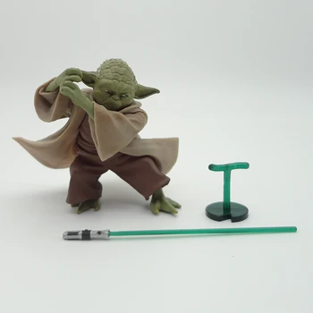 Noi 13cm Star Wars Yoda, Darth Vader figurina Jucarie Maestrul Yoda Cu Sabia Pvc Model de Colectare de Jucării Pentru Copiii Baiat Cadou de Ziua de nastere