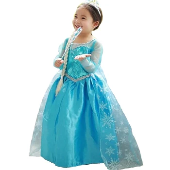 Disney Frozen rochie elsa costume fata de copii cosplay petrecere printesa anna vestidos de crăciun pentru copii sugari troli cenusareasa