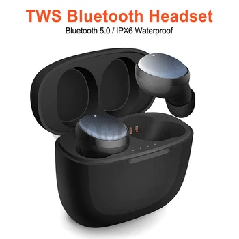 Sweatproof Impermeabil de Reducere a Zgomotului Sport Căști Adevărat TWS Dual Wireless Bluetooth cu Cască Cu Încărcare Cutie Pentru Smartphone-uri