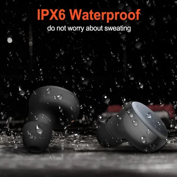 Sweatproof Impermeabil de Reducere a Zgomotului Sport Căști Adevărat TWS Dual Wireless Bluetooth cu Cască Cu Încărcare Cutie Pentru Smartphone-uri