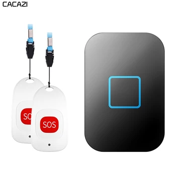 CACAZI 60 de Clopotei 0-110DB Smart Home Wireless Pager Soneria Bătrân Copil de apel de Urgență Alarmă 80 la Distanță Impermeabil sos pager