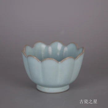 Jingdezhen porțelan antic (imitație a Dinastiei Song Ruyao Tianqing glazura de lotus castron) colectia folk