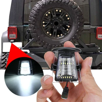 Pentru 07-18 Jeep Wrangler JK JKU SMD LED Bara Spate de Înmatriculare Lumina Tag Lampa