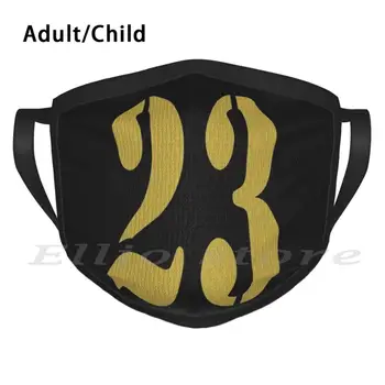 23 Douăzeci și Trei de 23 Numărul de Aur Armata Copii Adulti Masca Eșarfă Masca Numărul de Numere Numerice Ziua Norocoasă An Data Nașterii Zi