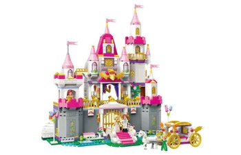 Luminează-Bloc Fete Prieteni Printesa Leah Înger Castelul Sărbătoare de 4 Cifre 940pcs de Învățământ Cărămizi de Jucărie Pentru Gir