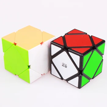 Qiyi Megaminxeds Stickerless Piramida, cub Magie Profesionale Viteza qiyi Cuburi Puzzle Forma Speciala Oglinda de Jucarie Pentru Copii