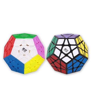 Qiyi Megaminxeds Stickerless Piramida, cub Magie Profesionale Viteza qiyi Cuburi Puzzle Forma Speciala Oglinda de Jucarie Pentru Copii