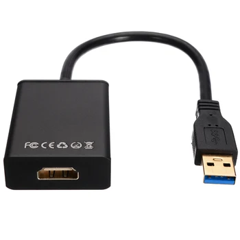 USB 3.0 la HDMI 1080P compatibil Convertor USB 3.0 Adaptor Grafic Multi Afișare Video Cablu Adaptor Pentru Laptop, TV HDTV