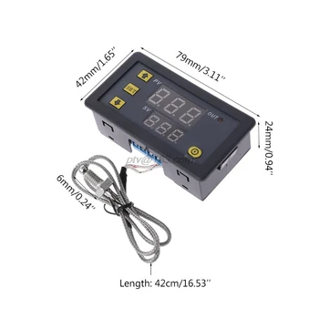 Digital Controler de Temperatura -60~500 Grade K-tip M6 Sonda Termocuplu Senzor Termostat Încorporat