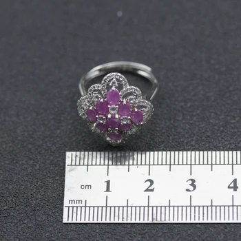 Anzogems Africane naturale Rubin inel argint 925 2.0 ct piatră prețioasă de bijuterii fine pentru femei inel superb 2020 stil nou cadou