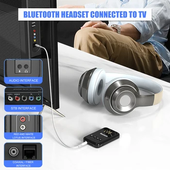 Wireless Bluetooth 5.0 Receptor Transmițător Adaptor cu Jack de 3,5 mm Audio Instrument