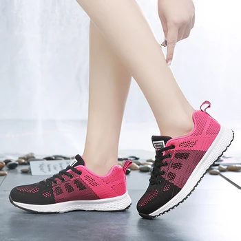 Femei Adidași de Moda Pantofi sport Casual, Ușor Respirabil, Moale Dantela Sus Pantofi Sport