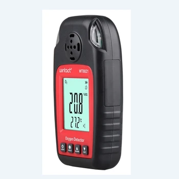 De Oxigen portabil Detector cu Display LCD Auto Mini O2 Gaz Temperatura Monitor de Oxigen Analizor de Gaze de Sunet de Alarmă Buzzer Indicator
