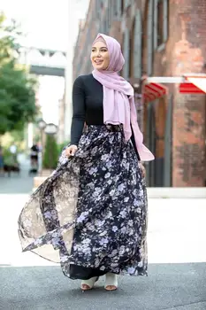 Vestidos Oaspeți Dispun De Facilități Moderne Dubai Abaya Turcia Musulmană Șifon Maxi Rochie Hijab Halat Musulmans Femme Caftan Caftan Arabi Haine Islamice