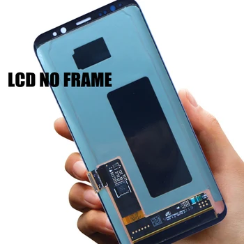 Original Super Amoled LCD Pentru Samsung S8 G950F G950U G950W Display Cu Touch Screen Digitizer Asamblare Replacment Cu Cadru