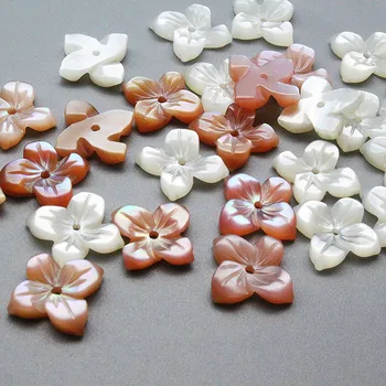 12MM Alb Natural Mama Pearl Shell Flori Seashell Margele de Piatra Sculptate Șirag de mărgele Pentru DIY Pandantive Coliere Ambarcațiunile de a Face Bijuterii