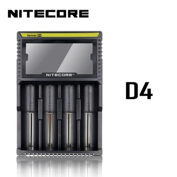 Original Nitecore D4 D2 Digicharger LCD Inteligent Circuitele Globale de Asigurare li-ion 18650 14500 16340 26650 Încărcător de Baterie
