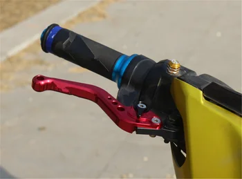 Pentru 1 pereche de motociclete modificate accesorii din aliaj de aluminiu maner multi-speed reglabile corn de frână de ambreiaj fata disc, spate tambur