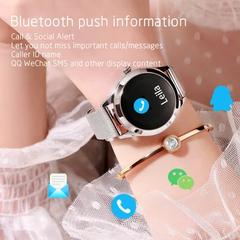 Femei Ceas Inteligent Monitor de Ritm Cardiac Smart Fitness Brățară IP68 rezistent la apa Brățării Inteligente de sex Feminin Smartwatch pentru Android IOS