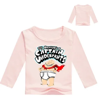 DLF 2-16Year Baieti T Shirt Căpitanul Chiloți Haine Copii Haine pentru Copii T-Shirt pentru copii Fete Topuri cu Maneci Lungi