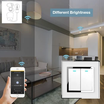 Tuya Dimmer Smart Switch Module Controler WiFi Lumină de Control de la Distanță 1/2 Modul de Comutare a Releului Funcționează cu Alexa Echo Google Asistent