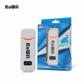 KuWfi 4G Modem Deblocat 4G LTE USB Dongle 100Mbps FDD/TDD/WCDMA Router Wireless USB 2.0 Mașină de Routere wi-fi Built-in Antena de 2dbi