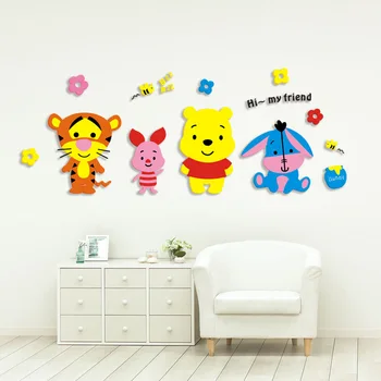 Noi Winnie the Pooh Tigger de Desene animate de Animale de Vinil prieteni autocolante de perete pentru camera copii Gradinita clasă autocolant decorativ