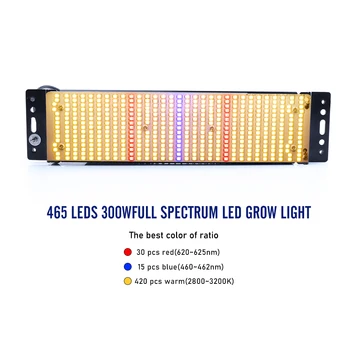 465LEDs 300W Full Spectrum Led-uri Cresc de Lumină Albă Caldă în Creștere Lampa Pentru Interior Plante Hidroponice cu efect de Seră de Legume Cresc Cort