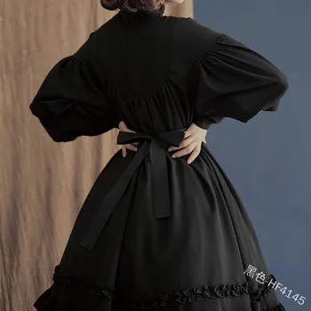 Japoneză dulce lolita rochie vintage falbala sta felinar maneca vrac rochie victoriană fata kawaii lolita gotic op loli