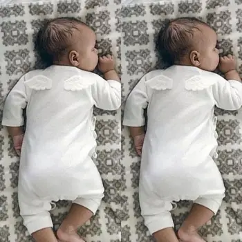 Nou-născut Copii Baby Boy Fete Haine pentru Sugari Romper Unghi Aripa Bumbac Salopeta Haine Tinutele AU