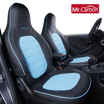 Scaun auto acopere Seturi Complete scaunul din Față din Piele decor Patru sezoane respirabil perna Pentru noul smart 453 fortwo styling auto