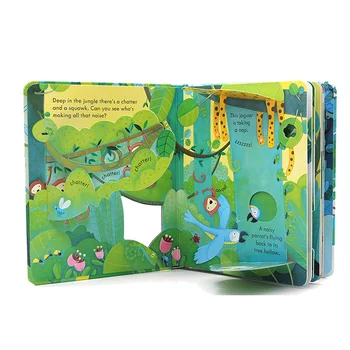 Usborne de Învățământ limba engleză, Cărți ilustrate Peep În Interiorul Junglei pentru Copii Cărți pentru Copii Copii de Învățare Limba engleză