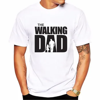 2020 Ziua Tatălui Tema cu Mânecă Scurtă pentru Bărbați T-shirt de Mers pe jos Tată Simplu Tipărite Scrisoare pentru Bărbați T-shirt