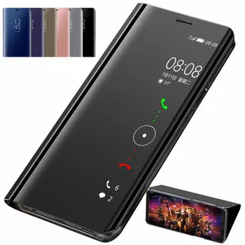 Pentru Xiaomi Pocophone X3 NFC Caz Clar Smart View din Piele PU 360 Flip Stand Caz Acoperire Pentru Poco F2 Pro Coques, Shockproof Fundas