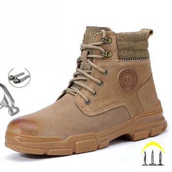 Cizme De Lucru De Siguranță Steel Toe Pantofi Barbati Outdoor Pantofi De Lucru Puncție-Dovada Siguranță Pantofi Pentru Bărbați Pantofi De Iarna Pentru Bărbați Bocanci