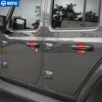 MOPAI Autocolante Auto pentru Jeep Wrangler JL 2018+ Masina Fața Coada Mânerul Ușii Castron Decorare Acoperire pentru Jeep JL Wrangler Accesorii