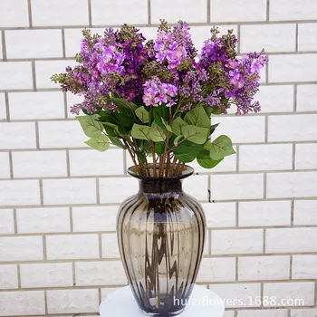 Artificiale flori de Liliac frumos de mătase flores artificiales pentru acasă Nunta DIY decorare de mână False aranjament de flori coroană de flori