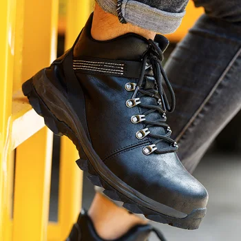 Noi De Sex Masculin Cizme De Iarna De Siguranță Pantofi Pentru Bărbați Din Oțel Toe Pantofi Pentru Bărbați Cizme De Puncție-Dovada De Bocanc De Securitate Pantofi Ușoare Pantofi De Lucru