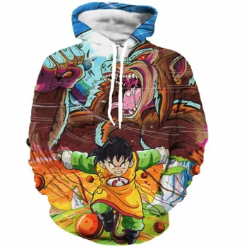 În 2020, cele mai noi și populare anime Goku copii 3D hoodie bărbați și femei tendință hanorac, strada băiat frumos hanorac, tricou