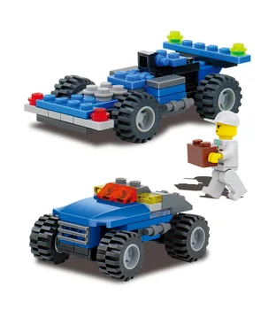 KAZI 163pcs copii Blocuri de ziua de nastere cadou de Crăciun Camion DIY jucarii educative blocuri brinquedos compatibil Cărămizi