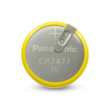 2 buc/lot Panasonic CR2477 3V Baterii cu Litiu Oala de Orez Butonul Monedă de Celule Baterie cu 2 Lipit Ace CR 2477
