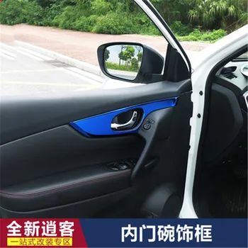 Interior auto Interior din Oțel Inoxidabil Mâner de Ușă Cadru Sequin Tapiterie Usa Pentru Noul Nissan Qashqai J11 2016-2020 Auto-styling