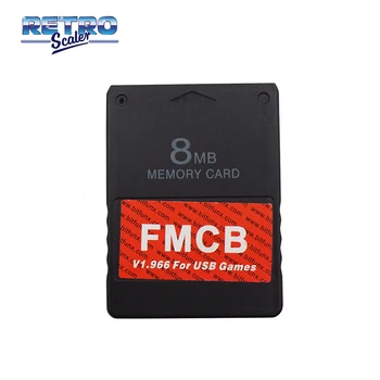 RetroScaler Noul Upgrade-ul de 8MB v1.966 Free McBoot Suport pentru Card de Memorie Joc de PS1/PS2 Jocuri prin USB pentru PS2 Consola