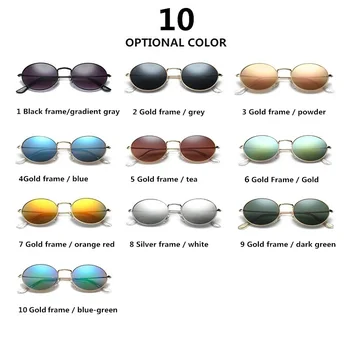 2020 Moda Clasic 3547 Oval Stil de Metal Aviației ochelari de Soare Femei Bărbați Vintage Design de Brand Ochelari de Soare Oculos De Sol ochelari de soare