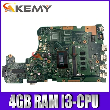Akemy X555LD Laptop placa de baza Pentru laptop Asus X555LA X555LD X555LF X555LJ X555L X555 Test original, placa de baza 4GB-RAM I3-CPU