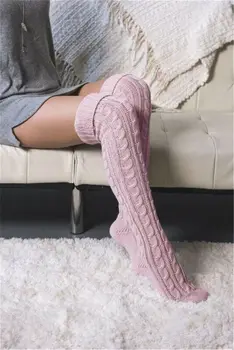 Femei Croșetat Tricotate stocare Încălzit de Picior Boot Capac Dantelă Asieta Legging Ciorapi