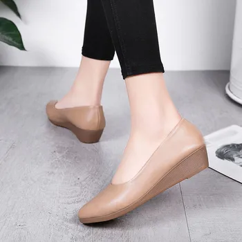 Femei Pantofi Femei Pană Pantofi Casual Cap Rotund Pompe Sălbatice de Lucru Profesionist Pantofi Stil Casual Pentru Femei Fete 2020