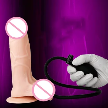 Mare Dildo Gonflabil Pompa Anal Plug Realist Penis Vibrator Moale Ventuza Sexuale Vibratoare Femeia Masturbari Orgasm Adult Jucarii Sexuale