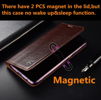 Piele naturala magnetic flip case slot pentru card de suport cover pentru Huawei P40 Pro/Huawei P4/Huawei P40 Lite/P40 Pro+ telefon sac coque